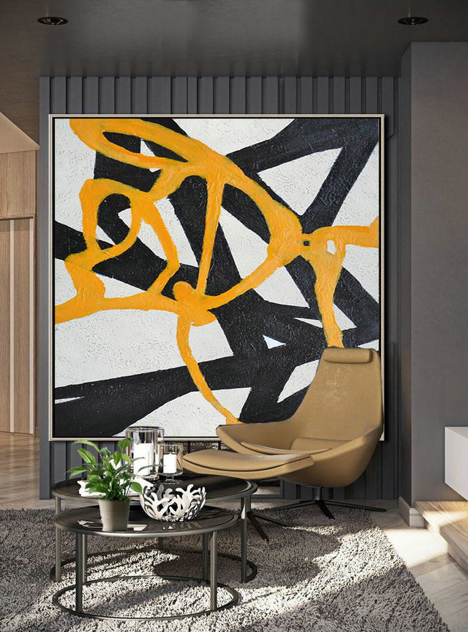 Original Artwork Extra Large Abstract Painting,Hand-Painted Oversized Minimal Painting On Canvas,Hand Painted Acrylic Painting